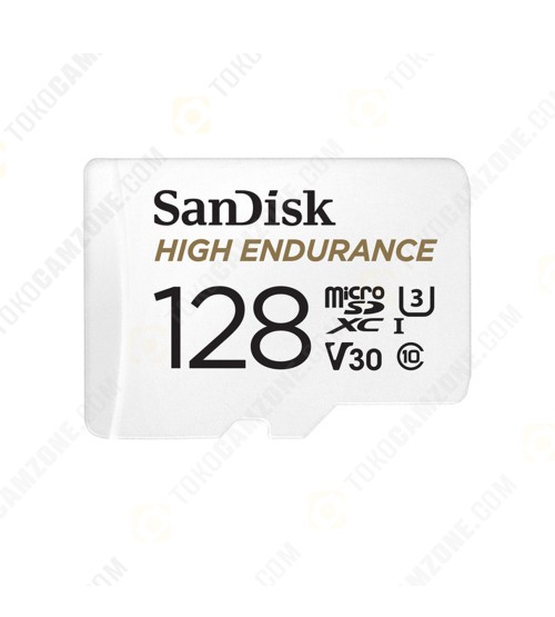 Sandisk 128GB High Endurance UHS-I microSDXC Memory Card with SD Adapter